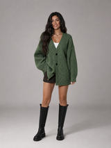 Women's Oversized Chunky Knit Cardigan