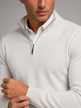 Men's Knit Quarter-Zip Mock Neck Sweater