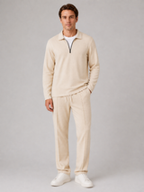 Men's Quarter-Zip Polo & Trouser Set