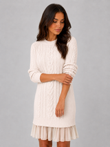 Women's Cable Knit Jumper Dress