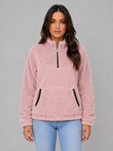 Women's Plush Half Zip Pullover