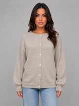 Women's Soft Knit Cardigan - Khaki