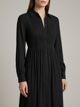 Women's Button Front Maxi Shirt Dress