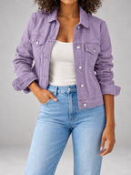 Women's Classic Denim Jacket | Button Front Trucker