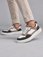 Men's Colour Block Low-Top Trainers | Lace-Up, Chunky Sole