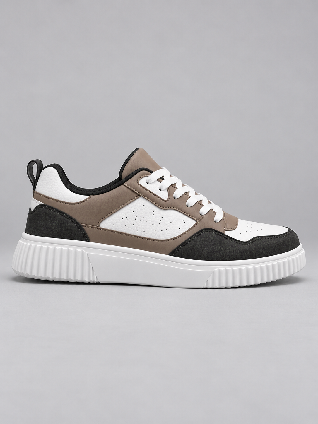 Men's Colour Block Low-Top Trainers | Lace-Up, Chunky Sole