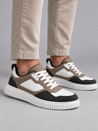 Men's Colour Block Low-Top Trainers | Lace-Up, Chunky Sole