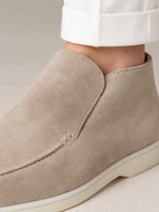 Men's Faux Suede Slip-On Ankle Loafers | Tonal Sole