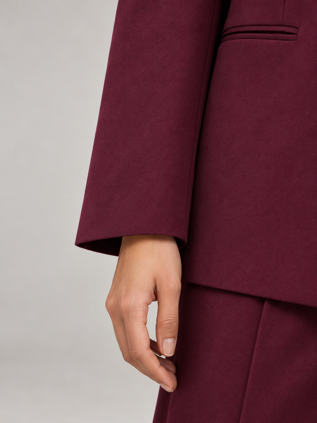Women's Relaxed Blazer & Wide-Leg Trouser Suit Set | Single Button
