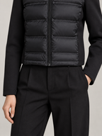 Women's Hybrid Padded Jacket | Quilted Front, Stretch Sleeves
