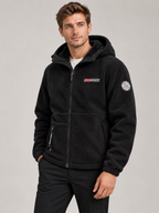 Men's Hooded Fleece Jacket | Full Zip, Sherpa Lined