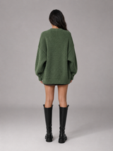 Women's Oversized Chunky Knit Cardigan