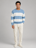 Men's Block Stripe Crewneck Sweater