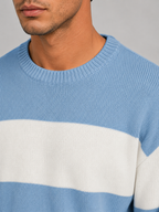 Men's Block Stripe Crewneck Sweater