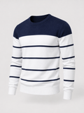 Men's Fine Stripe Crewneck Sweater