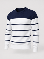 Men's Fine Stripe Crewneck Sweater