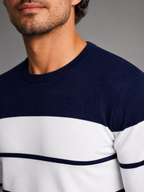 Men's Fine Stripe Crewneck Sweater