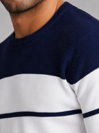 Men's Fine Stripe Crewneck Sweater