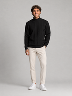 Men's Textured Knit High Neck Sweater