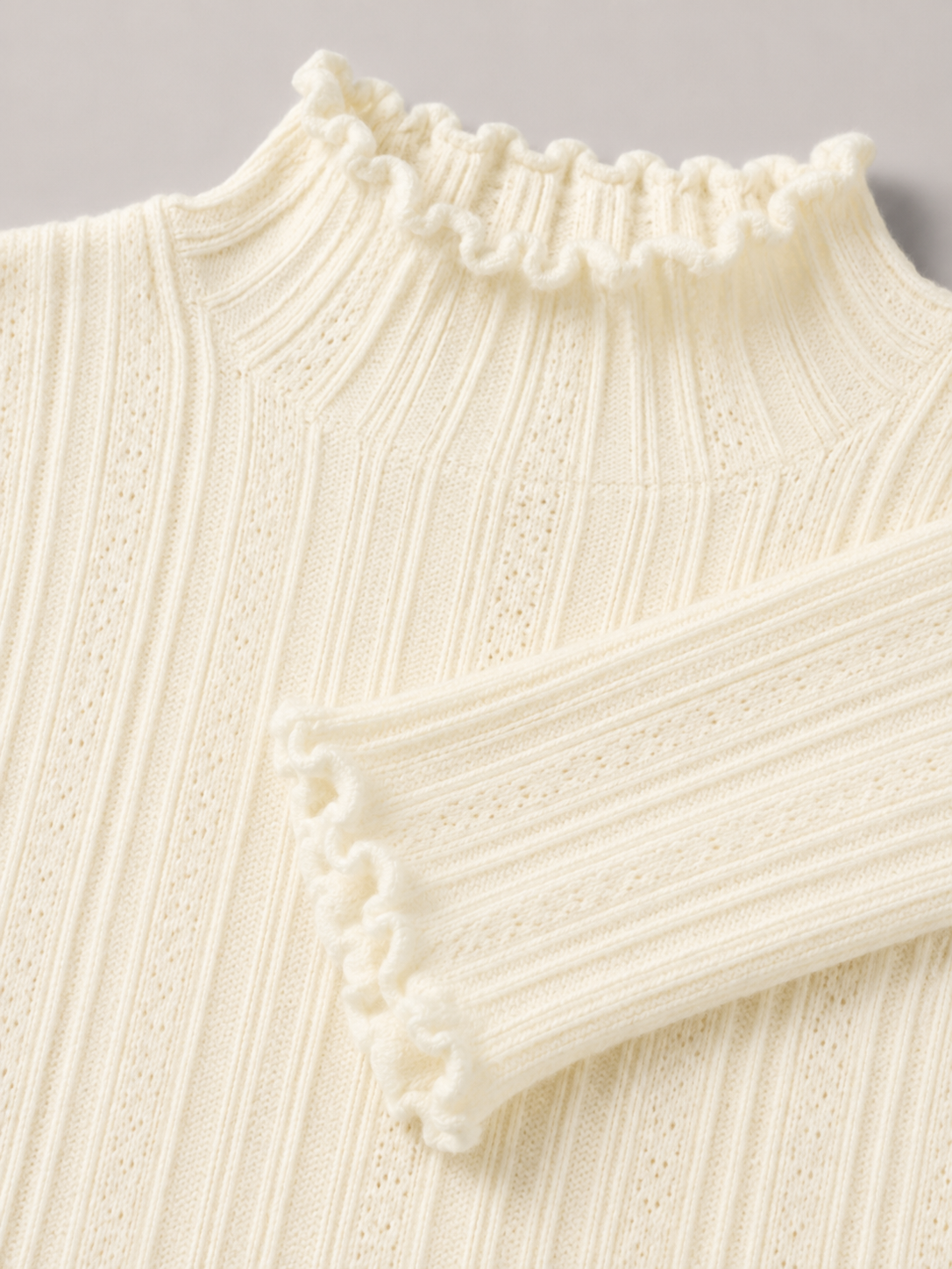 Women's Ribbed Mock Neck Knit Sweater