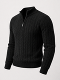 Men's Cable Knit Half-Zip Sweater