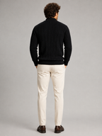 Men's Cable Knit Half-Zip Sweater