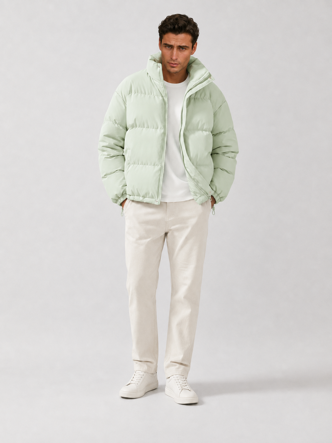 Women's Stand Collar Puffer Jacket