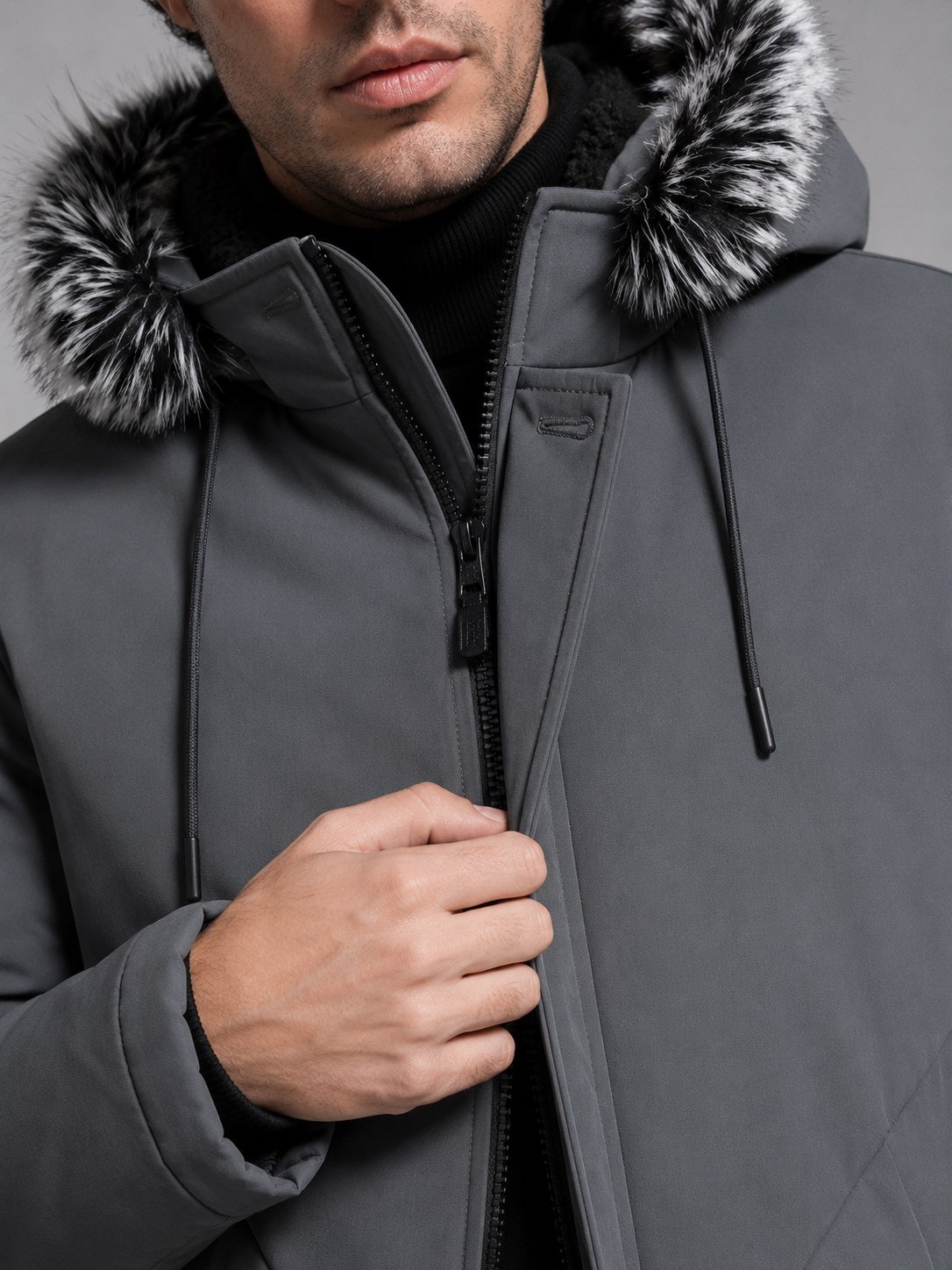 Men's Fleece-Lined Hooded Parka