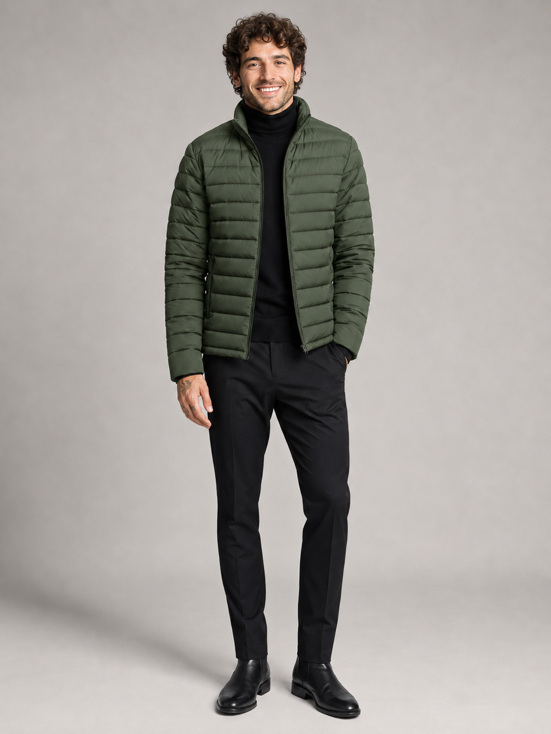 Men's Lightweight Quilted Puffer Jacket