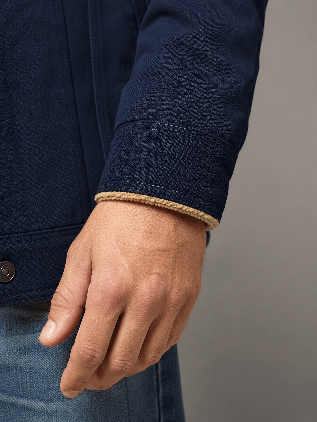 Men's Sherpa-Lined Trucker Jacket