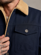 Men's Sherpa-Lined Trucker Jacket
