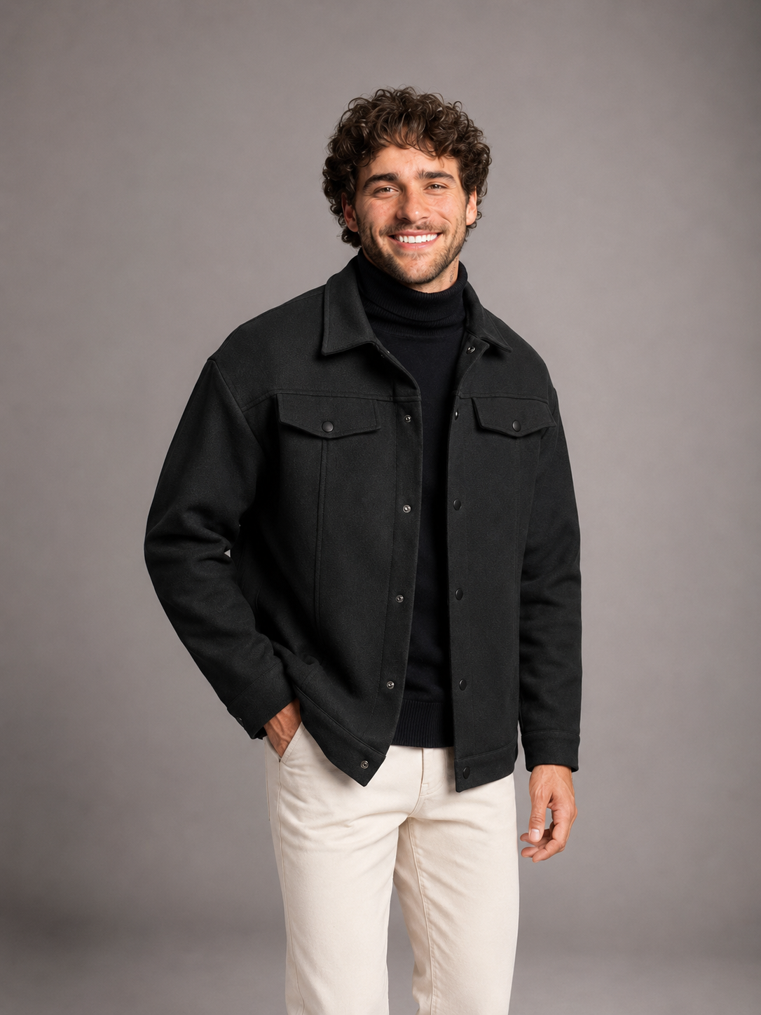Men's Structured Trucker Jacket