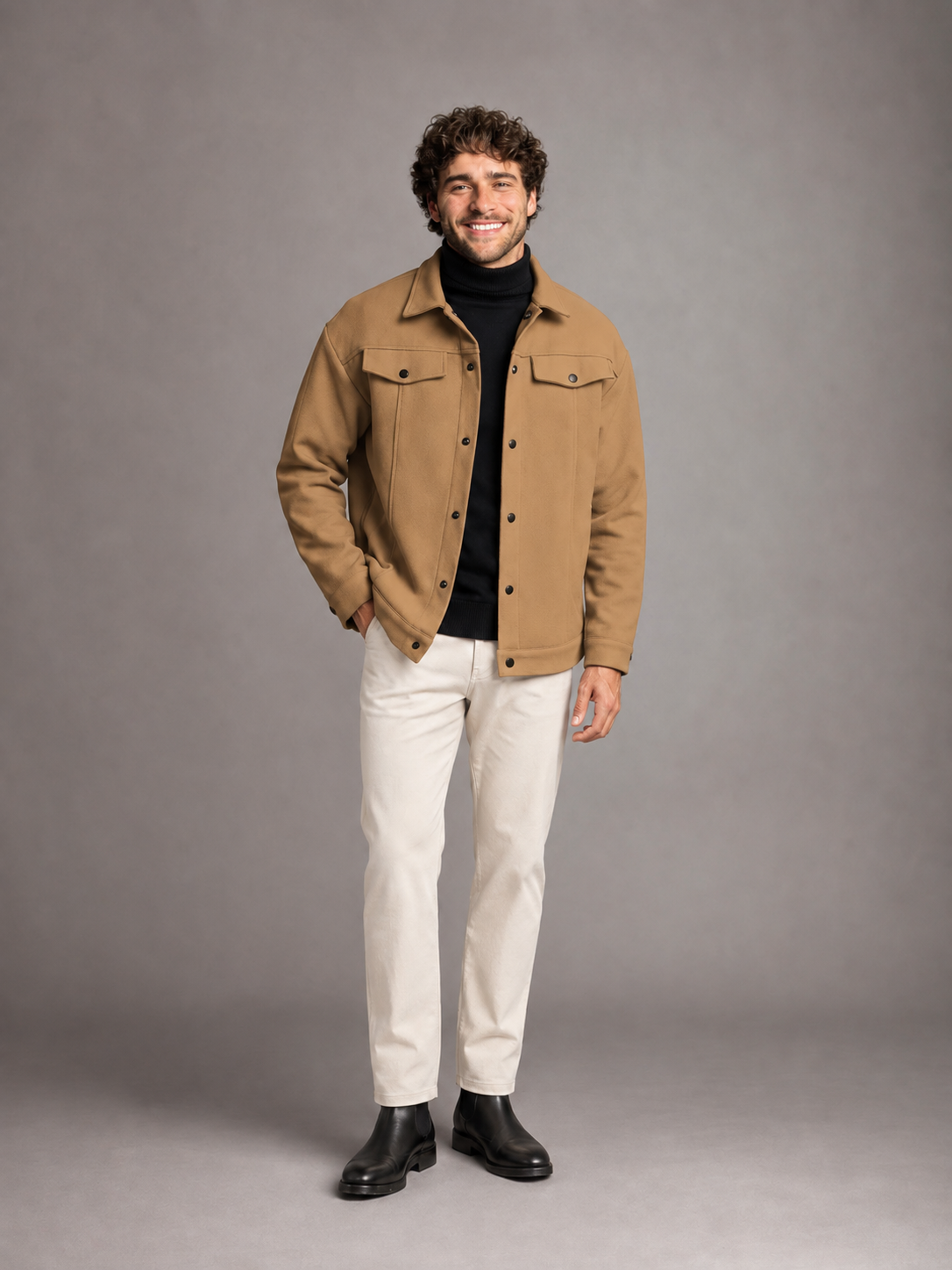 Men's Structured Trucker Jacket