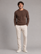 Men's Two-Tone Ribbed Knit Sweater