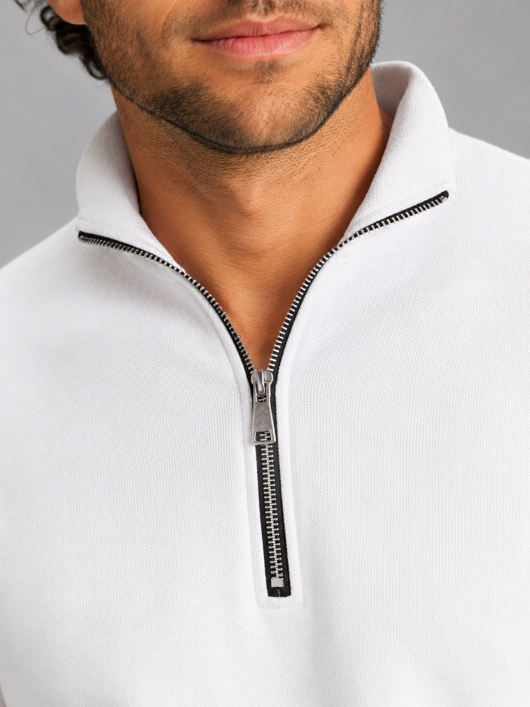 Men's Slim Quarter-Zip Sweatshirt