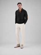 Men's Elbow Patch Cable Knit Sweater