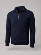 Men's Quarter-Zip Stand Collar Pullover