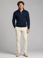Men's Quarter-Zip Stand Collar Pullover