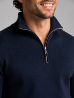 Men's Quarter-Zip Stand Collar Pullover