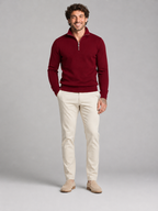 Men's Quarter-Zip Stand Collar Pullover