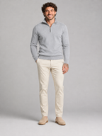 Men's Quarter-Zip Stand Collar Pullover
