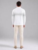 Men's Gradient Jacquard Knit Polo
