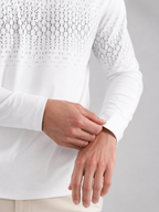 Men's Gradient Jacquard Knit Polo