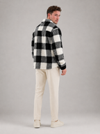 Men's Plaid Teddy Fleece Overshirt