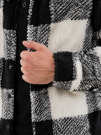 Men's Plaid Teddy Fleece Overshirt