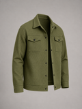 Men's Quilted Waffle Shirt Jacket | Cotton Blend Overshirt