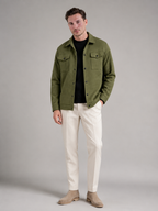 Men's Quilted Waffle Shirt Jacket | Cotton Blend Overshirt