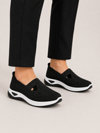 Women's Orthopedic Slip-On Trainers | Knitted Walking Shoes