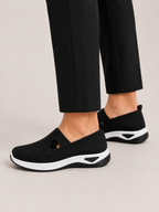 Women's Orthopedic Slip-On Trainers | Knitted Walking Shoes