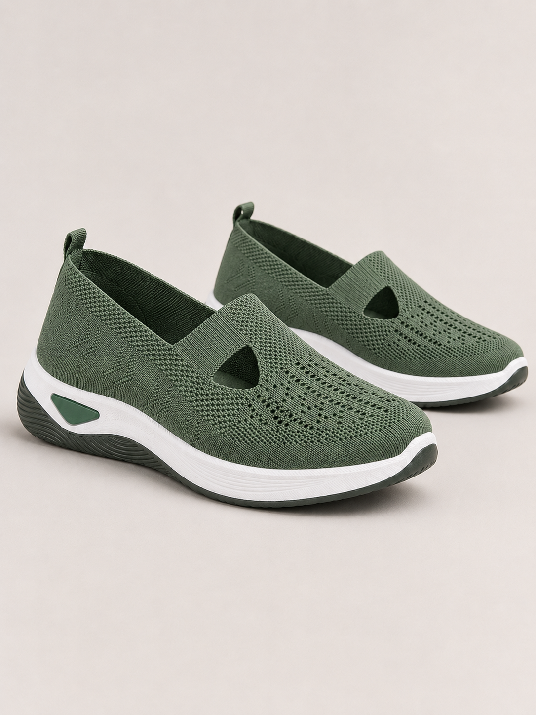Women's Orthopedic Slip-On Trainers | Knitted Walking Shoes